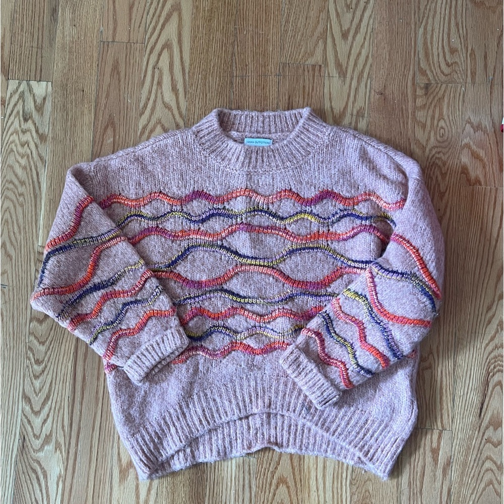 Urban Outfitters Squiggle Crew Neck Sweater